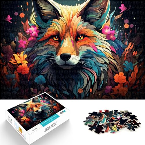 Puzzle Erwachsene, 1000 Teile, Fuchs-Art-Spielzeug, Denkspiel. Helfen Sie dem Gehirn, süchtig machende Spielzeuge zu trainieren und Geduld zu entwickeln. 14,96 Zoll x 20,47 Zoll von SYUNFEI