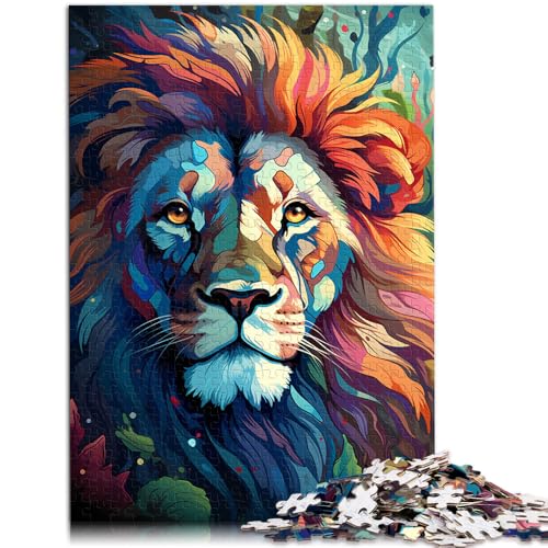 Puzzle für Erwachsene, 1000 Teile, Löwe, Heimdekoration, Puzzle-Spielzeug, Herausforderung der Gehirnintelligenz, süchtig machendes Spielzeug, 19,7 x 29,5 Zoll, für 14-Jährige von SYUNFEI