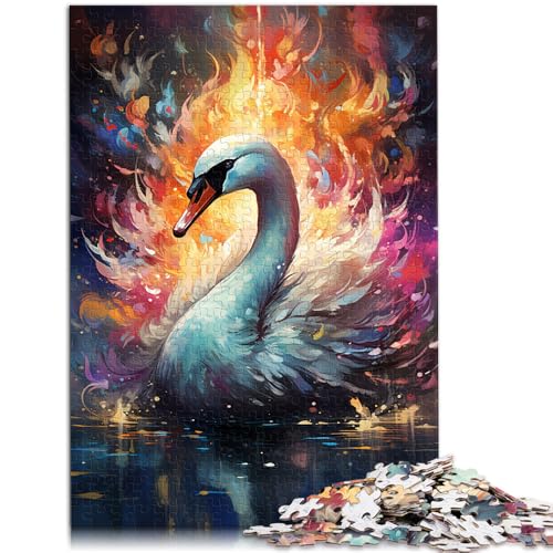 Puzzle für Erwachsene, 1000 Teile, Malen, Farbe Schwan, Lernspielzeug, Familienspiele, Heimkunstdekor, 19,7 x 29,5 Zoll, für Teenager ab 14 Jahren Puzzle für Erwachsene, 1000 Teile, Malen, Farbe Schwan, Lernspielzeug, Familienspiele, Heimkunstdekor, 19,7 x 29,5 Zoll, für Teenager ab 14 Jahren von SYUNFEI