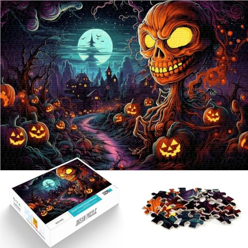 Puzzle für Erwachsene, 2000 Teile, Halloween-Horrornacht, schwierig und herausfordernd, zum Stressabbau, 27,56 x 39,37 Zoll, für Teenager ab 14 Jahren von SYUNFEI