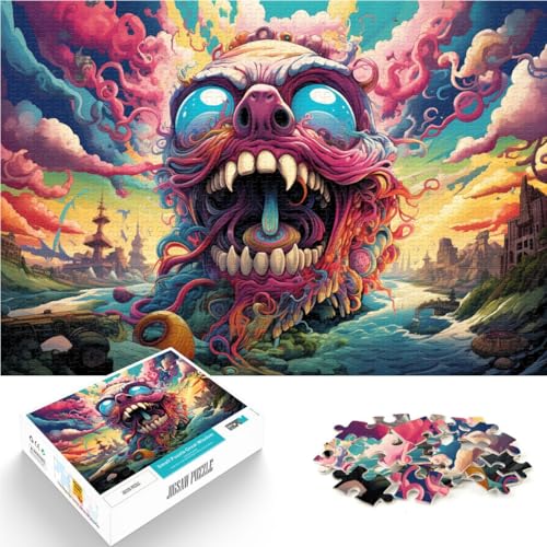Puzzle für Erwachsene, 1000 Teile, japanische Monster, schwierig und herausfordernd, einzigartige Geburtstags, 14,96 x 20,47 Zoll von SYUNFEI