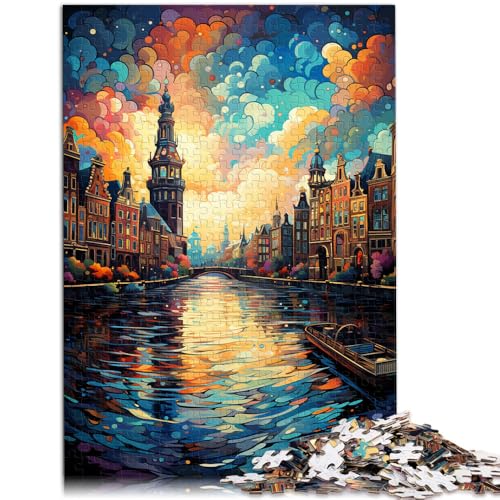 Puzzle Erwachsene, 1000 Teile, Art Amsterdam, Spielzeug, Denkspiel, Herausforderung die Gehirnintelligenz, süchtig machendes Spielzeug, 26x38cm, Teenager ab 14 Jahren Puzzle Erwachsene, 1000 Teile, Art Amsterdam, Spielzeug, Denkspiel, Herausforderung die Gehirnintelligenz, süchtig machendes Spielzeug, 26x38cm, Teenager ab 14 Jahren von SYUNFEI