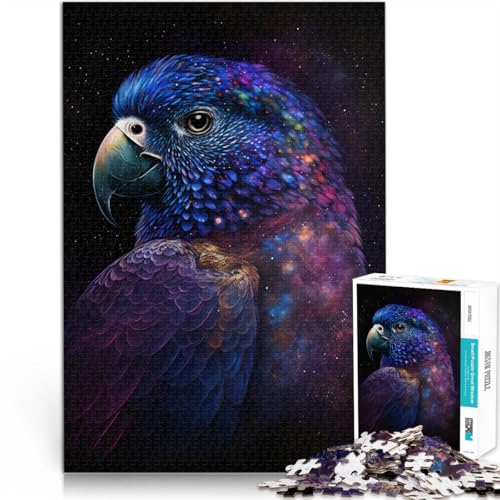 Puzzle für Erwachsene, 2000 Teile, Papagei-Galaxie, lustiges Familienpuzzle mit vollständig ineinander greifenden, zufällig geformten Teilen, 27,56 Zoll x 39,37 Zoll Puzzle für Erwachsene, 2000 Teile, Papagei-Galaxie, lustiges Familienpuzzle mit vollständig ineinander greifenden, zufällig geformten Teilen, 27,56 Zoll x 39,37 Zoll von SYUNFEI
