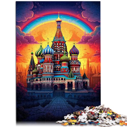 Puzzle für Erwachsene, 1000 Teile, Russland, rotes Quadrat, Lernspiele für Zuhause, DIY-Spielzeug, tolle Geschenke und Spielzeuge, 38 x 52 cm, für Teenager ab 14 Jahren von SYUNFEI
