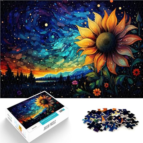 Puzzle für Erwachsene, 2000 Teile, Sonnenblumen, Sternenhimmel, Spielzeug, Denkspiel, Geschenkidee für die ganze Familie, 70 x 100 cm, für Teenager ab 14 Jahren Puzzle für Erwachsene, 2000 Teile, Sonnenblumen, Sternenhimmel, Spielzeug, Denkspiel, Geschenkidee für die ganze Familie, 70 x 100 cm, für Teenager ab 14 Jahren von SYUNFEI