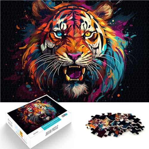 Puzzle für Erwachsene, 1000 Teile, Tiger, Lernspielzeug, Familienspiele, Geschenk zum Geburtstag,50x75cm, für Teenager ab 14 Jahren von SYUNFEI