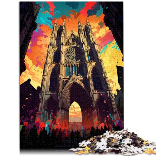 Puzzle für Erwachsene, 1000 Teile, York Minster, Spaß für die ganze Familie, Wanddekoration, einzigartige Geburtstags, 50 x 75 cm, für 14-Jährige von SYUNFEI