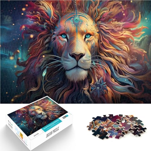 Puzzle für Erwachsene, 1000 Teile, EIN bunter Löwe, Spielzeug, Denkspiel, anspruchsvolles Puzzlespiel und Familienspiel,38x52cm, für 14-Jährige Puzzle für Erwachsene, 1000 Teile, EIN bunter Löwe, Spielzeug, Denkspiel, anspruchsvolles Puzzlespiel und Familienspiel,38x52cm, für 14-Jährige von SYUNFEI