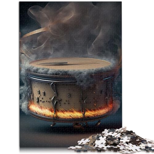 1000-teiliges Puzzle Erwachsene, Trommel, lustiges Familienpuzzle. Helfen Sie dem Gehirn, süchtig machendes Spielzeug zu trainieren und Geduld zu fördern. 10,27 Zoll x 14,96 Zoll von SYUNFEI