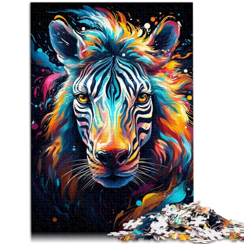 Puzzle für Erwachsene, 1000 Teile, Zebra-Gemälde, Spielzeug, Lernspiele, Stressabbau, 50x75cm, für Jugendliche ab 14 Jahren von SYUNFEI