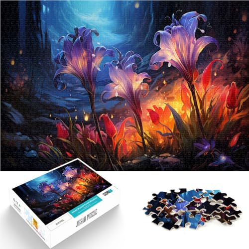 Puzzle für Erwachsene, 1000 Teile, Isländische Hyazinthen, Spielzeug, Denkspiel, Stressabbau, Urlaub zu Hause, Zeitvertreib, 50 x 75 cm, für Teenager ab 14 Jahren von SYUNFEI