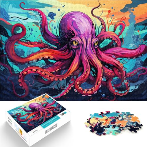Puzzle für Erwachsene, 1000 Teile, Oktopus, Familienspaß-Puzzle, Spaß bei Heimaktivitäten, Geburtstagsgeschenk, Reisegeschenk, 10,27 x 14,96 Zoll, für Teenager ab 14 Jahren Puzzle für Erwachsene, 1000 Teile, Oktopus, Familienspaß-Puzzle, Spaß bei Heimaktivitäten, Geburtstagsgeschenk, Reisegeschenk, 10,27 x 14,96 Zoll, für Teenager ab 14 Jahren von SYUNFEI
