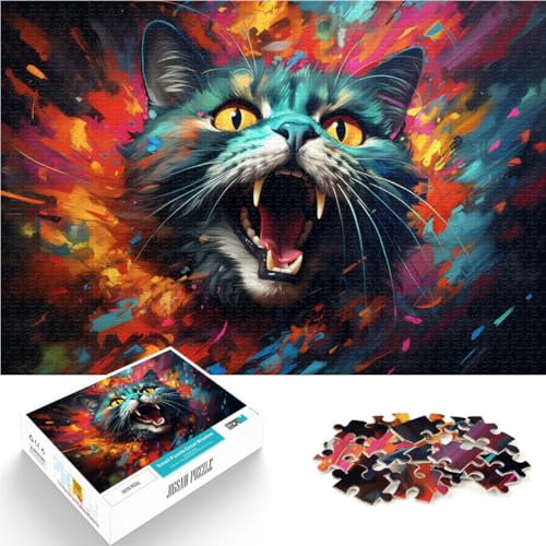 2000-teiliges Puzzle Erwachsene, Riesenkatzen, Spielzeug, Denkspiel, Herausforderung die Gehirnintelligenz, süchtig machendes Spielzeug, 70 x 100 cm, Teenager ab 14 Jahren von SYUNFEI