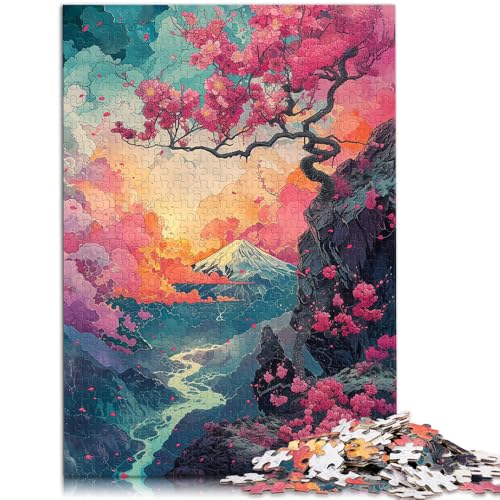 Puzzle für Erwachsene mit 1000 Teilen, Psychedelic Sakura, Unmögliches Puzzle, Herausfordernd zu vervollständigen, Aber lustig und humorvoll,38x52cm, für Teenager ab 14 Jahren Puzzle für Erwachsene mit 1000 Teilen, Psychedelic Sakura, Unmögliches Puzzle, Herausfordernd zu vervollständigen, Aber lustig und humorvoll,38x52cm, für Teenager ab 14 Jahren von SYUNFEI