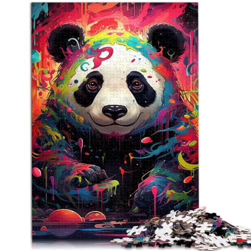 1000-teiliges Puzzle für Erwachsene, farbenfrohes Panda-Spielzeug, Denkspiel, ganze Familie, 26x38cm von SYUNFEI