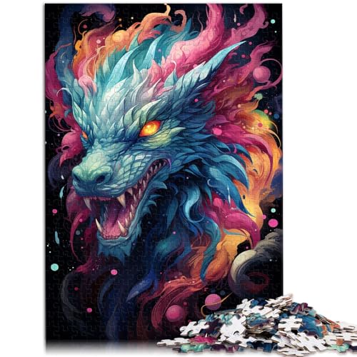 Puzzle für Erwachsene, 2000 Teile, Zeichnung, Tier, Drache, Spielzeug, Denkspiel, Lernspiel für Geburtstag, Weihnachten, 27,56 x 39,37 Zoll Puzzle für Erwachsene, 2000 Teile, Zeichnung, Tier, Drache, Spielzeug, Denkspiel, Lernspiel für Geburtstag, Weihnachten, 27,56 x 39,37 Zoll von SYUNFEI