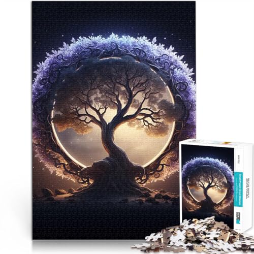 kosmischer Baum des Lebens Puzzle für Teenager 1000 Teile Pädagogisches Spielzeug zum Stressabbau Tolle Geschenke und Spielzeuge 38x26cm von SYUNFEI
