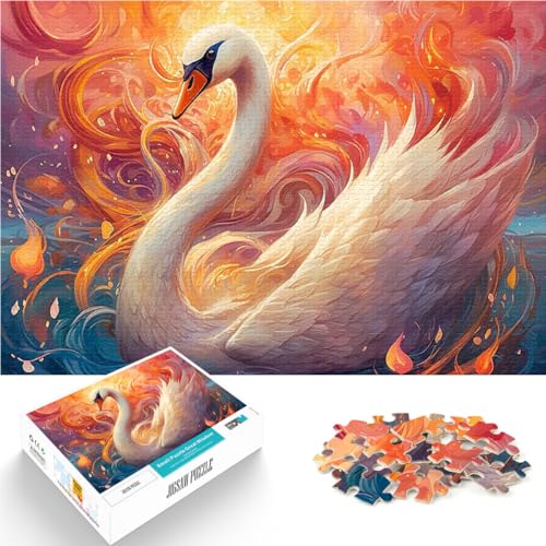 schöner Schwan Teenager-Puzzles 1000 Teile Helfen Sie dem Gehirn, süchtig machende Spielzeuge zu trainieren, um Geduld zu entwickeln Für Paare geeignet 38x26cm schöner Schwan Teenager-Puzzles 1000 Teile Helfen Sie dem Gehirn, süchtig machende Spielzeuge zu trainieren, um Geduld zu entwickeln Für Paare geeignet 38x26cm von SYUNFEI