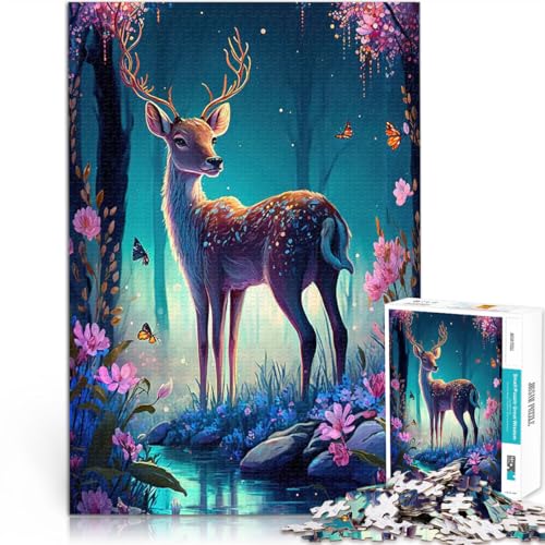süße Hirschblume 1000-teiliges Puzzle für Erwachsene Trainieren Sie Ihr Gehirn und Ihre Hände Heimdekoration Spielzeug 38x26cm süße Hirschblume 1000-teiliges Puzzle für Erwachsene Trainieren Sie Ihr Gehirn und Ihre Hände Heimdekoration Spielzeug 38x26cm von SYUNFEI