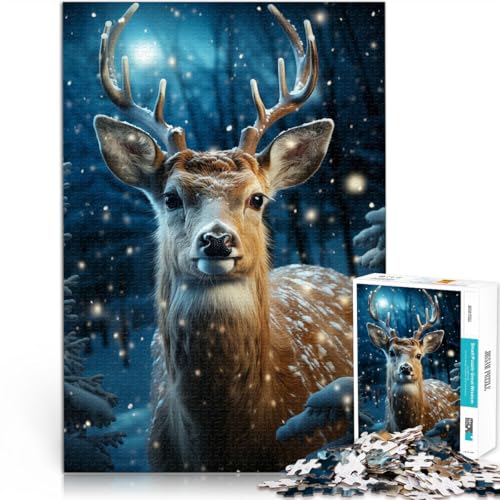süßes REH Puzzle für Erwachsene mit 1000 Teilen Gehirnintelligenz-Herausforderung süchtig machendes Spielzeug Geschenkideen 38x26cm süßes REH Puzzle für Erwachsene mit 1000 Teilen Gehirnintelligenz-Herausforderung süchtig machendes Spielzeug Geschenkideen 38x26cm von SYUNFEI