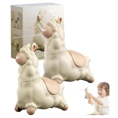 Spitting Llama Water Toy, Alpaca Interactive Water Sprayer, Lama Squirt Wasserspielzeug für alle Altersgruppen, tragbares Poolspielzeug, Jungen Mädchen im Freien, Strand, Garten (2PCS) von SYUUD