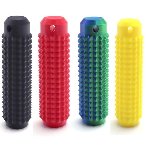 4PCS Sensorik Spielzeug Für Erwachsene, Pain Fidget Spiky Grippie Stim Schlüsselanhänger, Pocket Mini Fidget Toy, Pain stim Fidget, für Stressabbau, Fokus, Angstlinderung (C,5CM*1.9CM*1.9CM) von SYWLKJ
