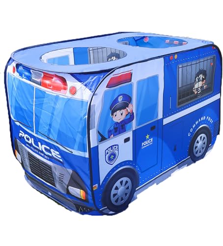 Pop Up Spielzelt Schulbus, Kinderzelt Spielzeug Faltbares Kinderspielhaus Zelt, Spielzelt für drinnen, Kinderspielzelt und Aufrollbarer Tür für Jungen und Mädchen (Blue) von SYWLKJ