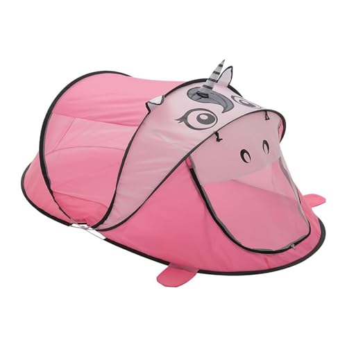 Spielzelt Kinder, Pop Up Zelt Zelt, Kinderzelt Für Drinnen, Faltbares Tipi für Kinder, für Mädchen Prinzessin Innen und Außen Spielzeug (Pink) von SYWLKJ