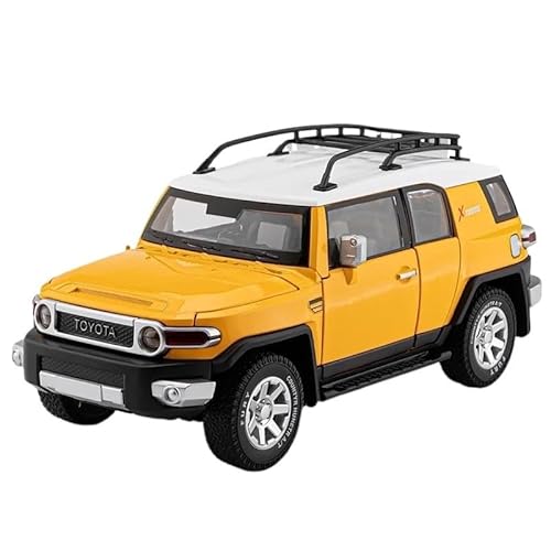 Casting Car Modell Diecast 1/24 Für Maßstab T Oyota FJ Cruiser SUV Legierung Automodell Druckguss Metall Geländewagen Automodell Simulation Sound Licht Sammlerstücke Ornamente Spielzeug Geschenk Spiel von SYYANFEI