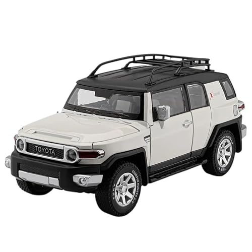 Casting Car Modell Diecast 1/24 Für Maßstab T Oyota FJ Cruiser SUV Legierung Automodell Druckguss Metall Geländewagen Automodell Simulation Sound Licht Sammlerstücke Ornamente Spielzeug Geschenk Spiel von SYYANFEI