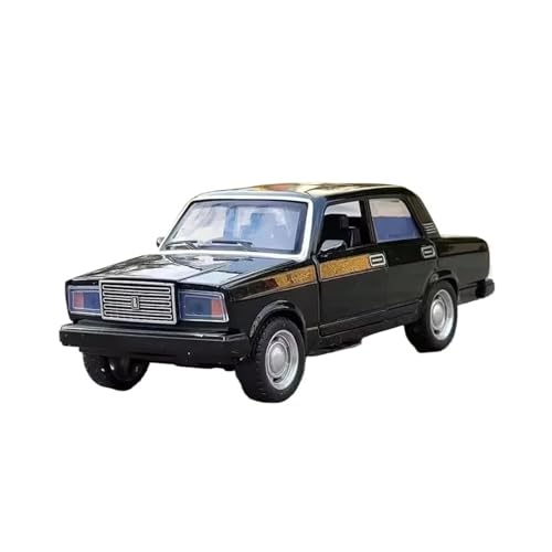 Casting Car Modell Druckguss 1/32 Für LADA NIVA Oldtimer-Legierung Automodell Druckguss Metall Spielzeugauto Fahrzeuge Modell Simulation Sound Light Collection Geschenk Spielzeugauto(Schwarz) von SYYANFEI