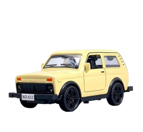 Casting Car Modell Druckguss 1/36 Für LADA NIVA, Klassisches Automodell Aus Legierung, Druckgussmetall Metallfahrzeug Automodell Simulation Ton- Und Lichtsammlung Spielzeuggeschenk Spielzeugauto(Yello Casting Car Modell Druckguss 1/36 Für LADA NIVA, Klassisches Automodell Aus Legierung, Druckgussmetall Metallfahrzeug Automodell Simulation Ton- Und Lichtsammlung Spielzeuggeschenk Spielzeugauto(Yello von SYYANFEI