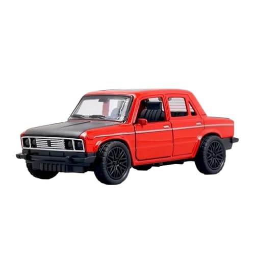 Casting Car Modell Druckguss 1/36 Für LADA NIVA, Klassisches Automodell Aus Legierung, Druckgussmetall Metallfahrzeug Automodell Simulation Ton- Und Lichtsammlung Spielzeuggeschenk Spielzeugauto(Rot) von SYYANFEI