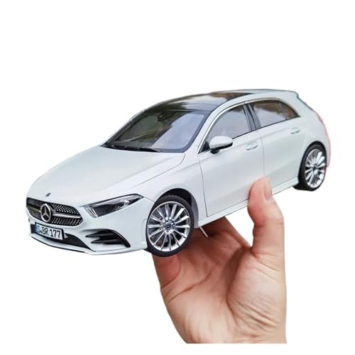 Guss Auto Modell Maßstab 1:18 Für 2018 A-Klasse A180 Fließheck-Legierung Vollständig Offenes Automodell Sammlungsgeschenk Für Freunde Und Verwandte Fahrzeuge spielzeugauto(White) von SYYANFEI