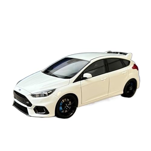 Guss Auto Modell Maßstab 1:18 Für Ford Focus RS 2016 Legierung Volle Offene Auto Modell Statische Geburtstag Präsentieren Fahrzeuge spielzeugauto(White) von SYYANFEI