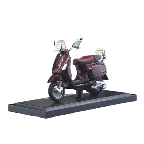 Mini Alloy Motorrad Model 1:18 Für Piaggio Vespa Vespa Roller Mini Spielzeug Druckguss Metall Motorrad Modell Sammlung Ausstellung Druckguss-Nachbildung(Red 2) von SYYANFEI