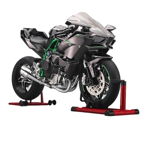 Mini Alloy Motorrad Model 1:6 Für Spray Kawasaki Ninja H2R Legierung Metall Diecast Motorrad Modell Hobby Sammlung Druckguss-Nachbildung(Carbon Fiber Pattern) von SYYANFEI