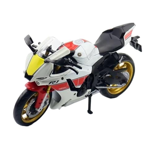 Mini Alloy Motorrad Model Diecast Metal1/12 Maßstab Für Yamaha YZF-R1M Simulation Mini-Legierung Motorradmodell Sammlung Dekoration Spielzeug Druckguss-Nachbildung(Style 3) von SYYANFEI