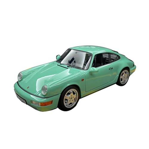 Miniatur Motorfahrzeug-Modelle 1:18Porsche 911 Carrera 4 Metall Antik Klassische Modell Autos Sammlung Display Geschenke Spielzeugauto(Grün) von SYYANFEI