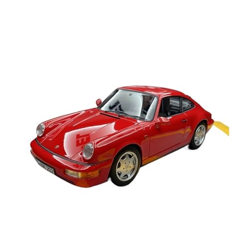Miniatur Motorfahrzeug-Modelle 1:18Porsche 911 Carrera 4 Metall Antik Klassische Modell Autos Sammlung Display Geschenke Spielzeugauto(Rot) von SYYANFEI