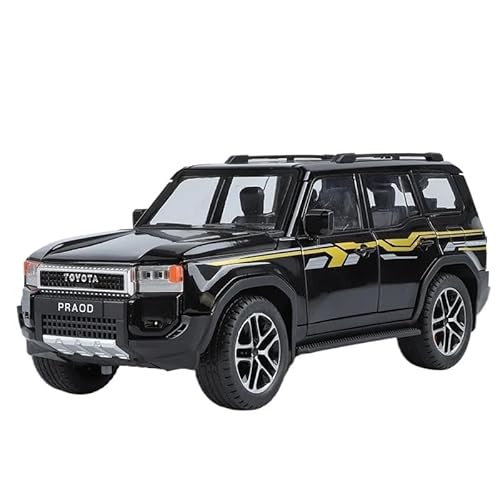 Miniatur Motorfahrzeug-Modelle Druckguss 1/24 Für Maßstab Toyota PRADO Land Cruiser LC250 Legierung Automodell Druckguss Metall Geländewagen Modell Sound Und Licht Sammlung Ornamente Spielzeug Geschen von SYYANFEI