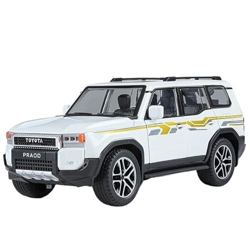 Miniatur Motorfahrzeug-Modelle Druckguss 1/24 Für Maßstab Toyota PRADO Land Cruiser LC250 Legierung Automodell Druckguss Metall Geländewagen Modell Sound Und Licht Sammlung Ornamente Spielzeug Geschen von SYYANFEI