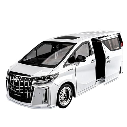 Miniatur Motorfahrzeug-Modelle Druckguss-Großformat 1/18 Für Toyota Alphard MPV Im Maßstab 1:18 Simulierter Sound Und Legierungsautomodell Spielzeug-Fan-Sammlung Display Home Dfore Coration Metallorna von SYYANFEI