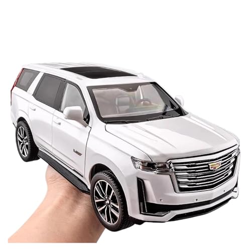 Miniatur Motorfahrzeug-Modelle Proportionen Replika 1:24 Cadillac Escalade SUV Legierung Auto Druckguss Metall Modell Sound Und Licht Spielzeug Sound Und Licht Desktop Sammlung Dekoration Geschenk Dis von SYYANFEI