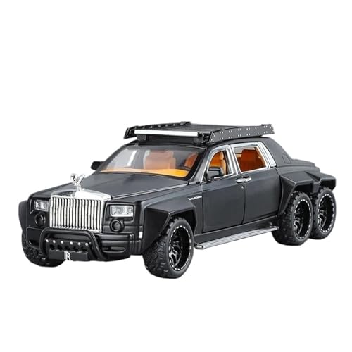 Miniatur Motorfahrzeug-Modelle Replik 1:32 Rolls Royce Phantom 6X6 Modifizierte Legierung Druckguss Metall Modell Auto Sound & Licht Erwachsene Jungen Mädchen Ideen Geschenk Spielzeugauto(Gray) von SYYANFEI