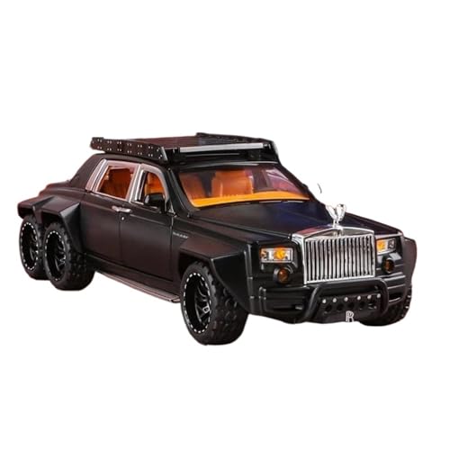 Miniatur Motorfahrzeug-Modelle Replik 1:32 Rolls Royce Phantom 6X6 Modifizierte Legierung Druckguss Metall Modell Auto Sound & Licht Erwachsene Jungen Mädchen Ideen Geschenk Spielzeugauto(Schwarz) von SYYANFEI