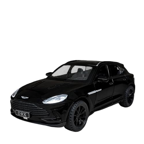 Miniaturen 1:32 Für Aston Martin DBX Offroad-Miniaturauto Mit Offener Tür Und Metalloberfläche Sound- Und Lichtspielzeug Spielfahrzeuge(Schwarz) von SYYANFEI