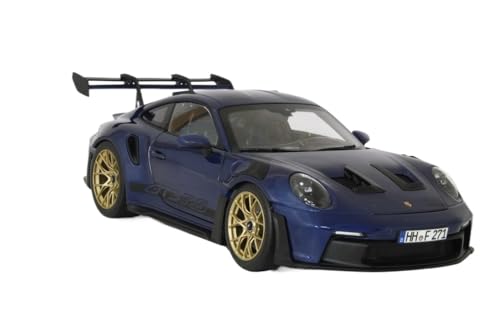 Modellauto 1:18 Für Porsche 911 992 GT3 RS NOREV 2022 Legierung Presswelle, Miniaturmodell Sammlerspielzeug Für Erwachsene Enthusiasten Spielzeugauto(Blue 2) von SYYANFEI