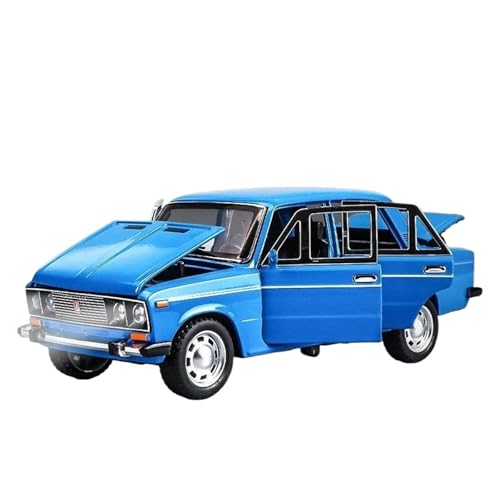 Auto Modell 1/24 Für Lada 2105 Limousine Legierung Auto Oldtimer Modell Sound Und Licht Sammlung Enthusiasten Sammlung Jungen Jungen Mädchen Geschen(Blau) von SYYANFEI