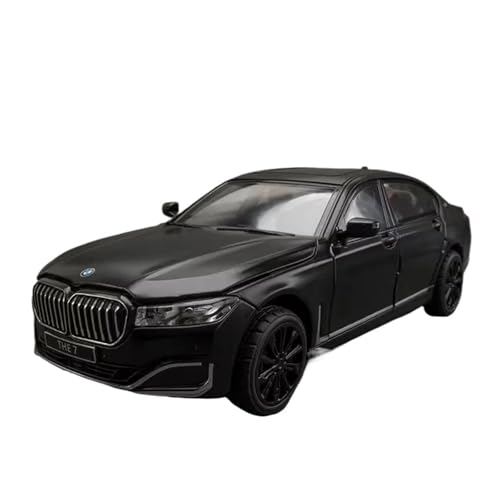 Auto Modell 1/24 Für Serie 760 LI Legierung Auto Modell Sound Und Licht Sammlung Automotive Enthusiasten Memorial Boys Jungen Mädchen Geschen(Black 1) von SYYANFEI